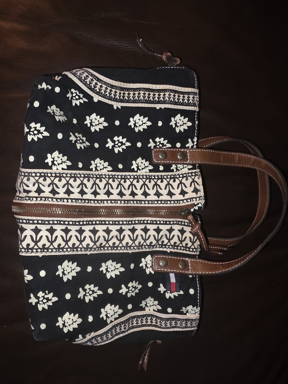Vintage Tommy Hilfiger bandana print tote bag